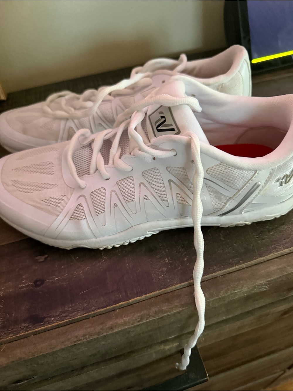 Varsity White Women's Athletic Lace-Up Sneakers